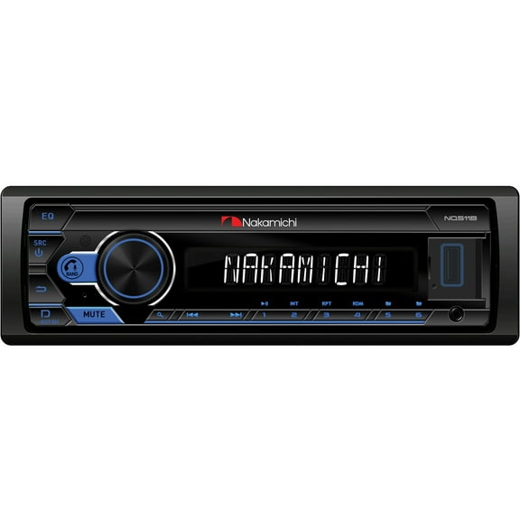 Nakamichi NMNQ511B NQ511B Single-DIN In-Dash Digital Media Receiver with Bluetooth