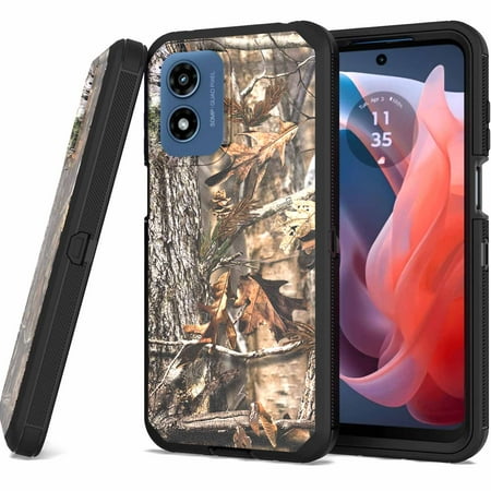 CoverON For Motorola Moto G Play 2024 Case, Military Grade Heavy Duty Full Body Rugged Phone Cover, Camo