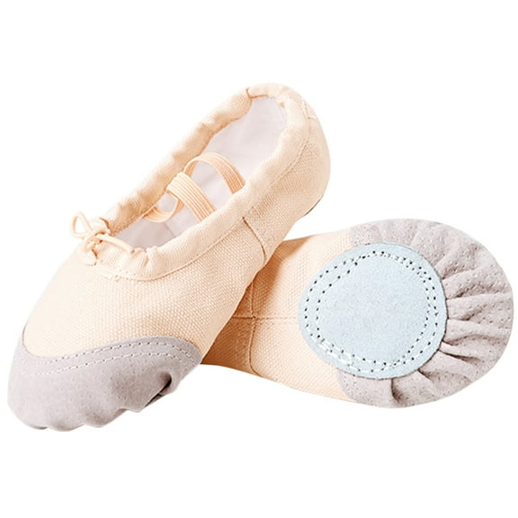 YSNOOWE Girls Ballet Flats Skin Color 1 Pair