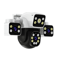 thumbnail image 1 of 12mp Cámaras De Seguridad Wifi Exterior 360° Con Tres Lentes Belug, Blanco, 1 of 5