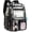 Black, variant on Clear Backpack Heavy Duty Transparent Backpacks Stadium Approved for School Work Travel ()