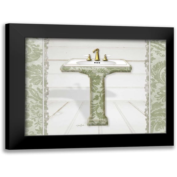 Stimson, Diane 14x12 Black Modern Framed Museum Art Print Titled - Damask Sink 1