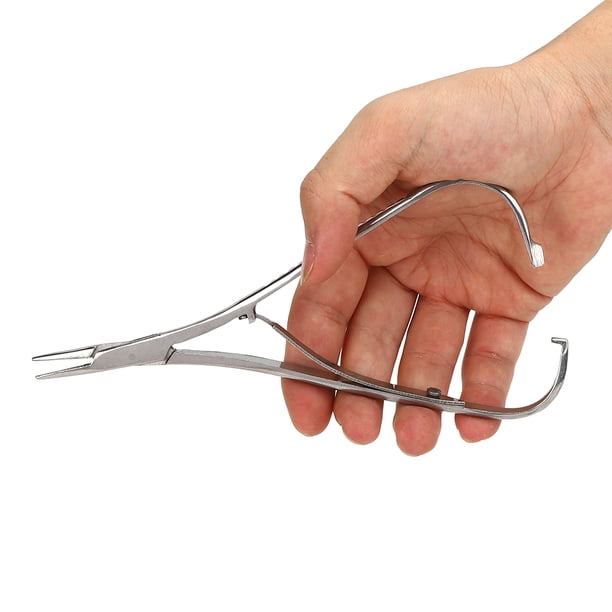 Pinzas de sujeción de Cabeza de Pasador, Bestias de Acero Inoxidable Pinzas de sujeción de Mano Pinzas de sujeción de Cabeza de Pasador Alicates de ortodoncia Alicat Jardinería Octpeak No