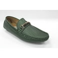 thumbnail image 2 of Men's Metallic Hunter Green Slip On Loafers By Royal Shoes MOC-154, 2 of 3