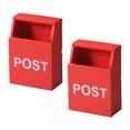 thumbnail image 4 of Miangastore Mini Mailboxes Mini Mailbox Wood Decoration Mini Room Layout 2Pcs, 4 of 8