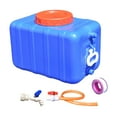 thumbnail image 1 of Almencla Contenant d'Eau de Camping Réutilisable avec Robinet et Tuyau pour Camping, Voiture, Randonnée Bleu 27,5 kg, 1 of 8