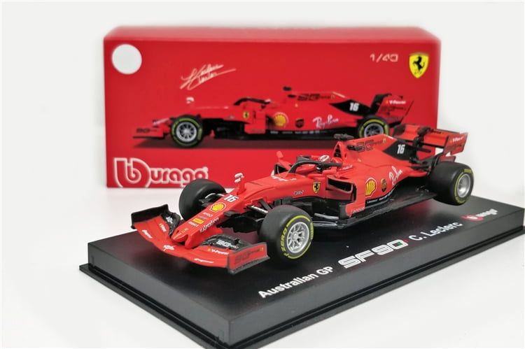 Bburago 1:43 Ferrari F1 SF90 Charles Leclerc Sebastian Vettel Metal Die cast Car