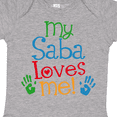 thumbnail image 4 of Inktastic My Saba Loves Me Boys or Girls Baby Bodysuit, 4 of 5