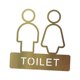 thumbnail image 5 of Letrero de baño Macarena Placa de señalización para restaurantes 1 pieza Signo de baño, 5 of 8