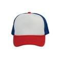 thumbnail image 2 of Top Headwear Men's Blank Rope Trucker Foam Mesh Plain White/Red/Royal, 2 of 2