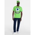 thumbnail image 3 of Monsters Inc. Men’s Mike Wazowski Cosplay Graphic Tee and Beanie Set, 2 Piece, Sizes XS-3XL, 3 of 6
