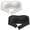 White & Black, variant on Womens Strapless Bras Bandeau Top Wirefree Non-Slip Tube Invisible Bralette Push Up Seamless Padded Smoothing Lingerie Convertible Free Clear Bra Straps 2pc Multi Color M