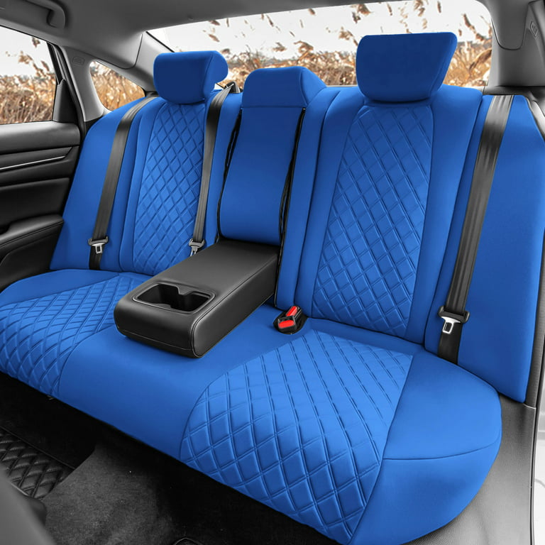 TLH Blue Front Set Neoprene Custom Fit Seat Covers for 2020 - 2024
