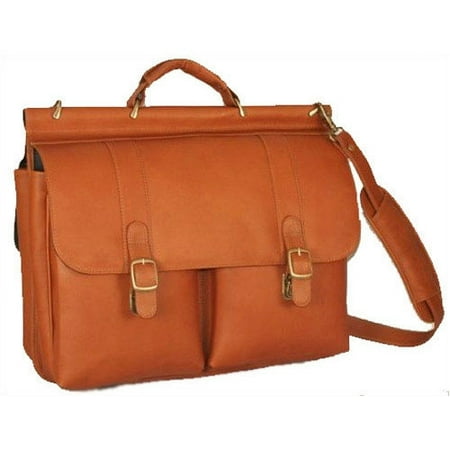 David King & Co. Dowel Laptop Briefcase, Tan, One Size