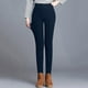 thumbnail image 5 of Leggings térmicos de invierno para mujer: cintura alta con cinturilla elástica, pantalones cálidos con forro afelpado, estilo informal y elegante para climas fríos., 5 of 8