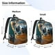 thumbnail image 2 of Disketp Realistic Cute Sea Turtle Mochila de Lona Estampada, Mochila Escolar de Viaje Ligera para Estudiantes y Portátil-Small, 2 of 5