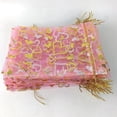 thumbnail image 4 of 200 Piezas 9X12cm Corazón Impreso Bolsas de Organza Rosadas Bolsas de Joyería Bolsas de Organza, 4 of 5