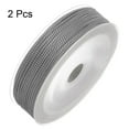 thumbnail image 3 of Unique Bargains 2 Pack Twisted Nylon Twine Thread Beading Cord 1.5mm 20M/65 Feet Extra Strong Braided Nylon String, Grey, 3 of 6