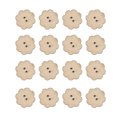 thumbnail image 3 of Patterned Wooden Buttons, 20MM Wooden Buckle, With Flower Shaped, For Fabrics, Shirts, Scarves And Hats, 3 of 7