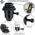 E26 Light Socket, Threaded Lamp Socket Replacement with ON/Off Switch