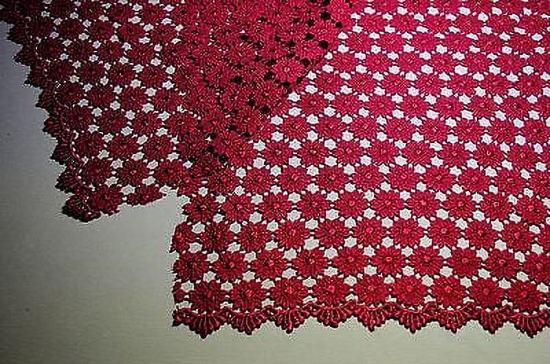 Lily 37" Daisy Venice Lace Fabric All Over Both Side Scalloped Edge 9 colors