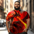 thumbnail image 2 of Men T Shirt for Big & Tall Man Graphic Short Sleeve Plus Size Oversized Tee Tshirts 8XL 3DTS10004, 2 of 8