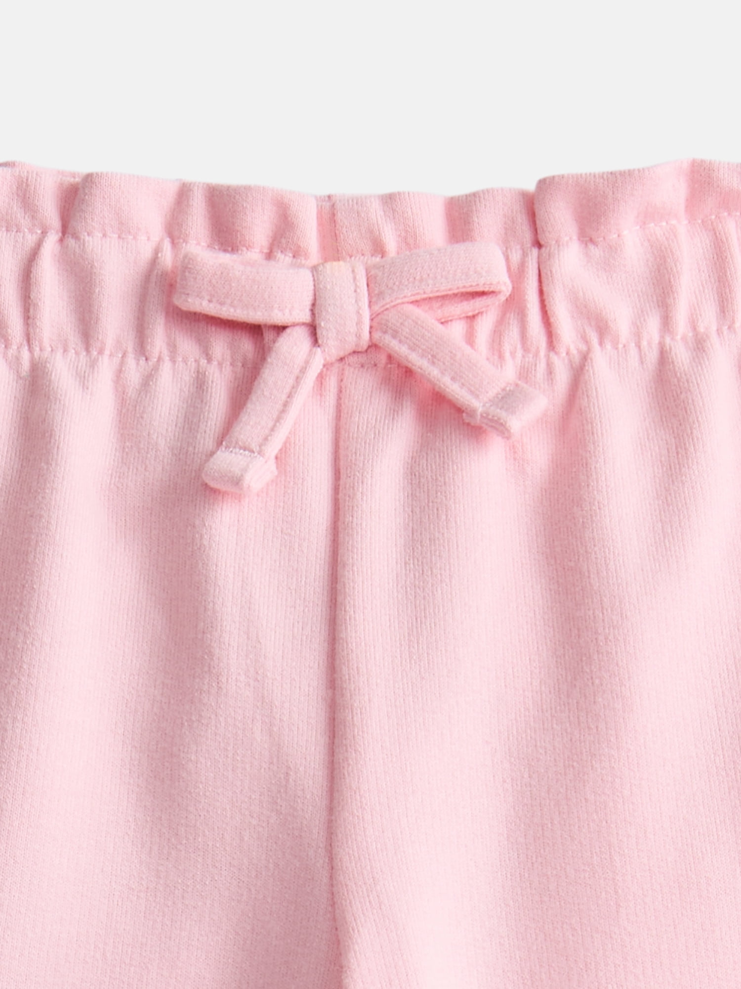 Wonder Nation Baby Girls French Terry Joggers, Sizes 0-24 Months
