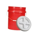 thumbnail image 4 of Cubo apilable a prueba de fugas, portátil, multifunción, 20 l, contenedor de almacenamiento de alimentos con tapa para lavado de coche, camping, uso Rojo, 4 of 10
