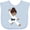 AE-Light Blue, variant on Inktastic African American Girl, Black Belt, Karate Girl Girls Baby Bib