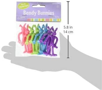 Amscan Bendy Easter Bunnies, 8 Ct. | Assorted Colors | Party Favor
