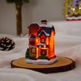 thumbnail image 2 of Christmas Village Village de Noël Maisons de Village de Noël Éclairées à DEL avec Figurines Collection Déco de Pièce Intérieure - Bâtiments de Collection, 2 of 14
