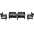 thumbnail image 1 of Costway Ensemble de Mobilier en Rotin pour Patio 8 Pcs Jardin Terrasse, 1 of 10