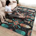 thumbnail image 2 of Plume Rug 2x3 Area Rugs Arrow Rugs for Entryway, Boho Carpet for Bedroom Living Room, Machine Washable Non-Slip Indoor Door Mat, Soft Low Pile Area Rug, Small Decorative Rug W&I52, 2 of 7