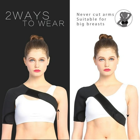 Rotator Cuff Support Brace Women Shoulder Brace Support Wrap AC Joint Rotator Cuff Brace for Women Lightweight Athletic Football Shoulder Immobilizer for Men Neoprene Inferno Wrap Labrum Shoulder Compression Brace(Left/Right) ()