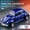 Azure blue, variant on Classic Beetle mini alloy car pull-back drive car model, three doors can be opened 1:60 scale, gifts for boys adults and kids