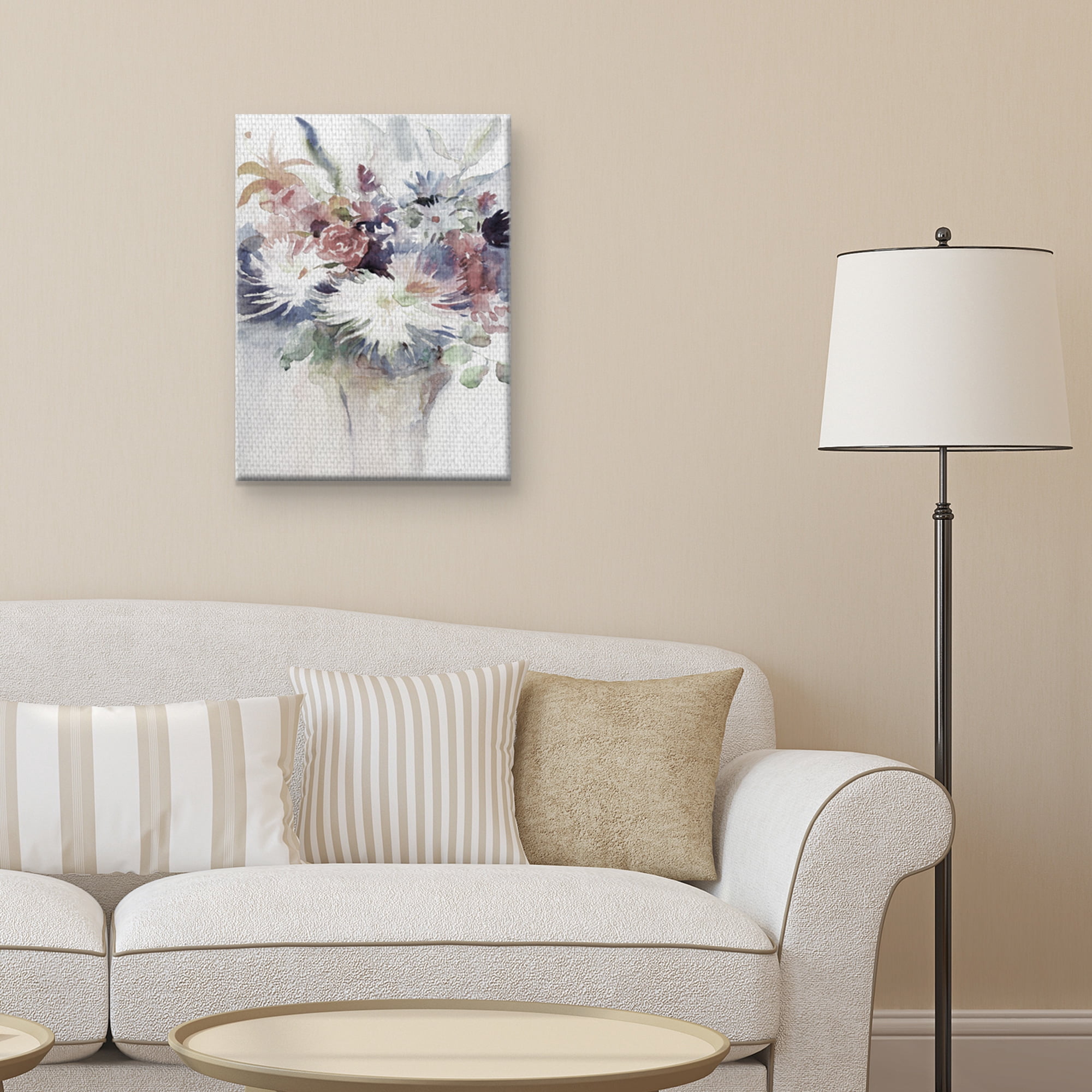 Masterpiece Art Gallery Impromptu Flower Bouquet Part I Soft by Theresa Troise Heide Canvas Art Print 18" x 24"