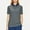 Dark Gray, variant on VgaVtl Short Sleeve Shirts for Women 2025 Polo Collared Blouses for Women 2025 Solid Color Button Loose Workout Casual Tops,Blue M