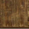 thumbnail image 4 of 39 Inch Hexagonal Coffee Table, Plinth Base, Handcrafted Natural Brown Wood, 4 of 5