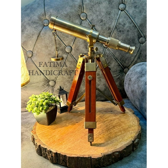 Table Top Brass Working Telescope, Pirates Spyglass For Anniversary Gift For Husband, Personalized Telescope, Custom Engraved Gift For Dad