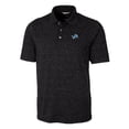 thumbnail image 2 of Men's Cutter & Buck Black Detroit Lions Big & Tall Advantage Tri-Blend Space Dye DryTec Polo, 2 of 3