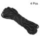 thumbnail image 3 of Carpa Cuerda 19.7 Pies 4mm Reflectante Sujeción Cuerda Nylon Sujeción Cuerdas para Exterior Camping Senderismo, Negro Paquete de 4 Unique Bargains estacas de la tienda, 3 of 5