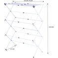 thumbnail image 2 of Livearty (TM) Large Expandable Clothes Drying Rack Fold Away Laundry Rack Collapsible 3 Tiers Clothes Drying Rack Steel Max. 30" / 76CM Long, 2 of 8