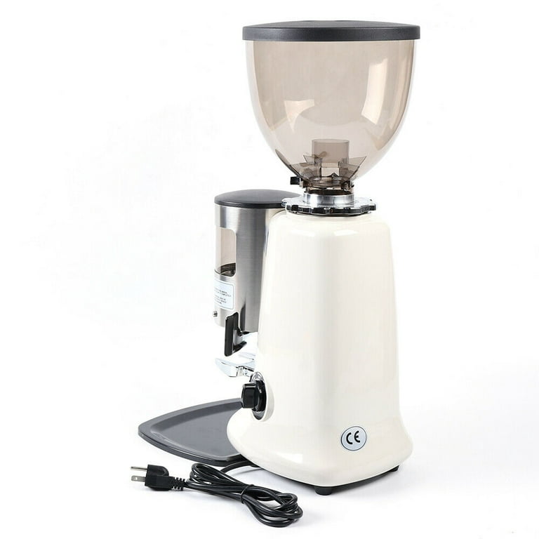 Commercial Coffee Grinder Electric Semi-auto Burr Mill Coffee Grinder  Espresso Coffee Makers Machine Coffee Bean Grinding Tool with  Grinding+Hopper