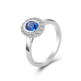 thumbnail image 3 of Eclet Jewels 1.6 Ct Oval Cut Lab Created Diamond Rings - 14k White Gold Over Silver Rings -Engagement Wedding Floral Halo Rings For Women's - Proposal Rings for Girlfriend - Party Wear Diamond Ring, 3 of 8