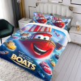 thumbnail image 3 of The movie Cars Themed Bed Sheet Set Three Piece Set 53x79 Inches Comfortable And Skin Friendly Unique Design Creating A Star Studded Night, 3 of 6