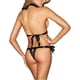 thumbnail image 3 of Mujer Encantadora Perspectiva Cuerpo Halter Deep V Sin espalda Ropa interior Ropa de dormir, XL Inevent XX000213-04, 3 of 7
