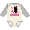 thumbnail image 3 of Inktastic Houston Texas Cowgirl Girls Long Sleeve Baby Bodysuit, 3 of 5