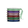 thumbnail image 4 of Offray Ribbon, Aqua Blue 3/8 inch Galena Metallic Ribbon, 9 feet, 4 of 4