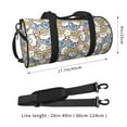 thumbnail image 2 of Fotbe Cute Rabbit Bolsa Deportiva de Lona Plegable con Estampado, Bolsa de Gimnasio con Bolsillo Seco/Húmedo, Bolsa de Viaje Ultraligera de Gran Capacidad, 2 of 6
