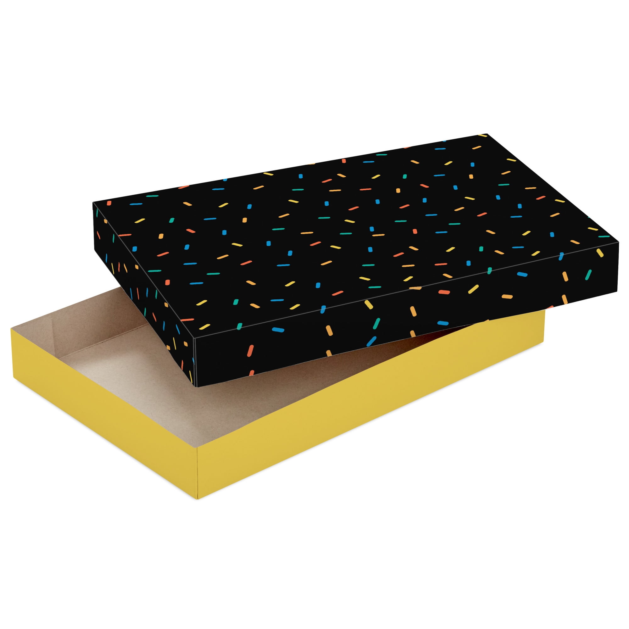 Hallmark 3-Pack Small Gift Box Bundle (Confetti and Stripes)